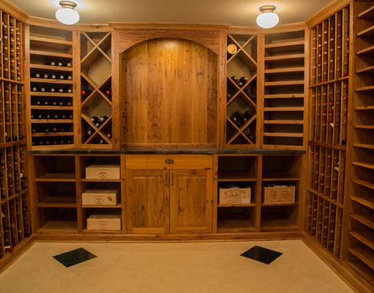 Wine Cellar Designer Virginia - Reclaimed Wormy Chestnut - Custom Wine Cellar