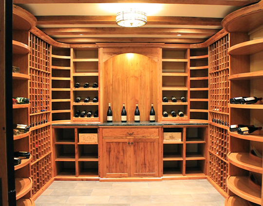 Wine Cellar Designer Virginia - Reclaimed Wood Custom Wine Cellar - The Ammo Room